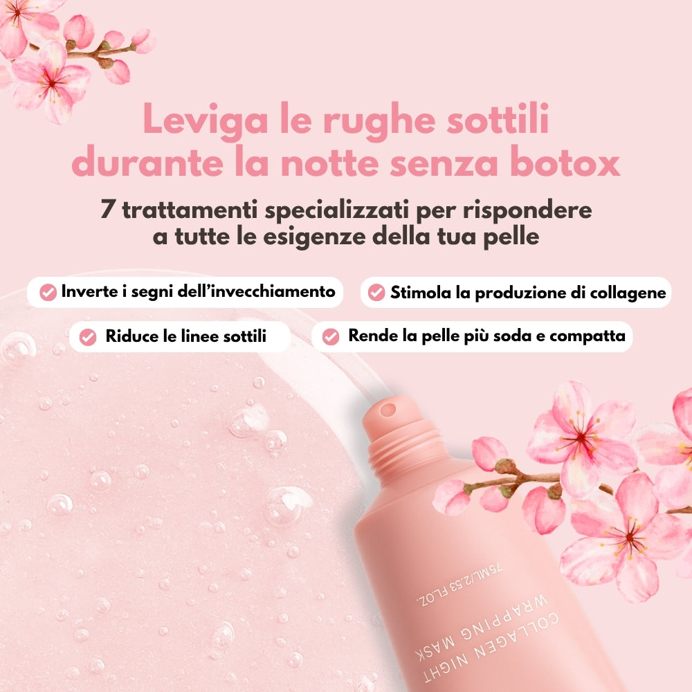 Maschera Notturna Avvolgente al Collagene