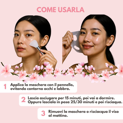 Maschera Notturna Avvolgente al Collagene